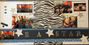 scrapbooking layout - Be A Star