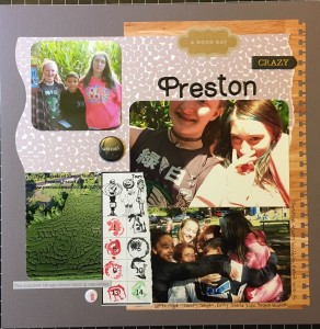 scrapbooking layout Preston